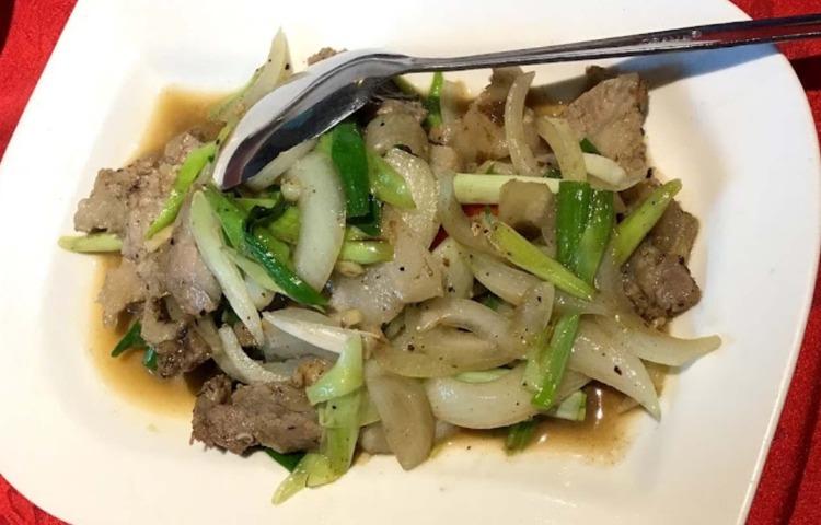 蒜苗鹹豬肉